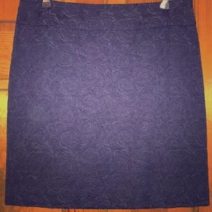 Ann Taylor Navy Blue Skirt